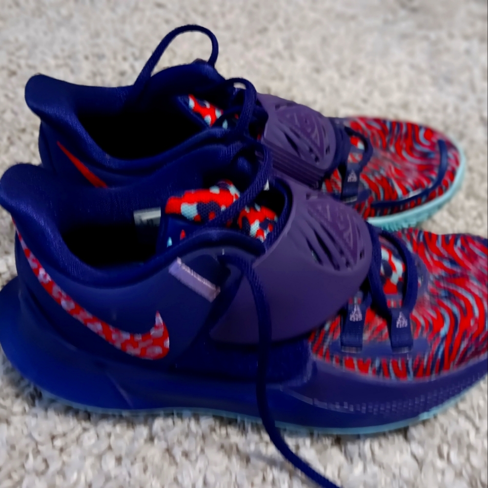Nike Purple and Red Sneakers Bold Athletic Style